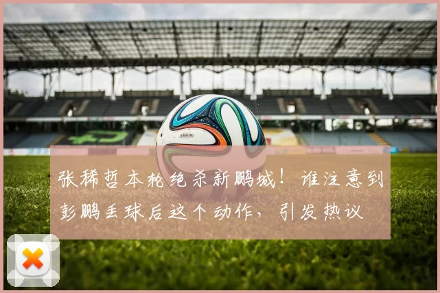 张稀哲本轮绝杀新鹏城！谁注意到彭鹏丢球后这个动作，引发热议